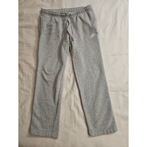 Vintage 80s Nike Embroidered Swoosh Grey Track Sweatpants Large - Picture 1 of 9